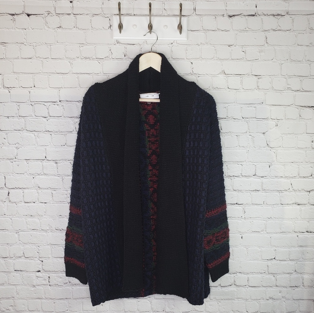 John+Jenn thick knit open cardigan